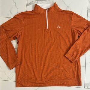 Rhoback Orange Quarter-Zip Sweatshirt